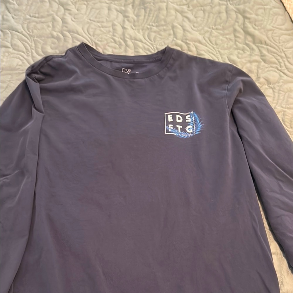 Vineyard Vines  Blue Gray Long Sleeve Tee